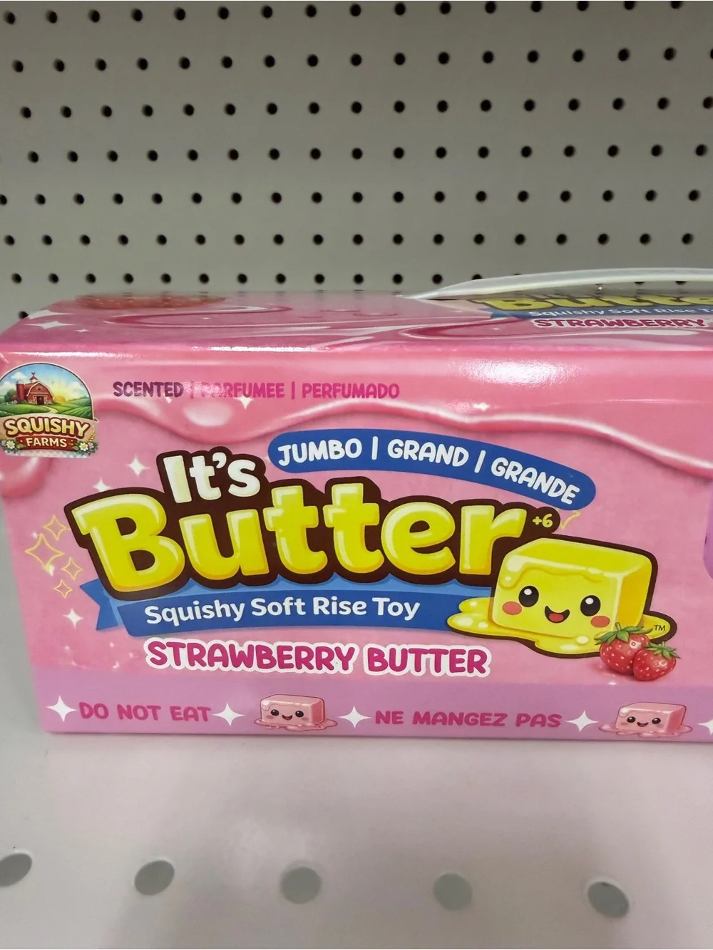 2 Scented It's Butter Cotton Candy Strawberry Squishy Farms Pink Purple Toy 10